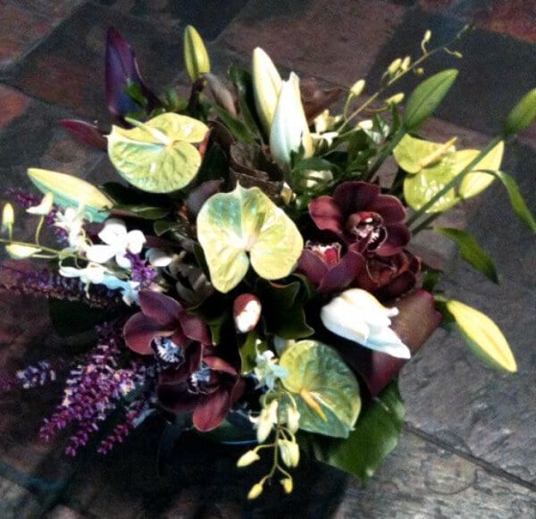 Fishbowl Arrangement Creams & Greens Deluxe