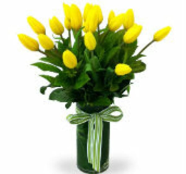 Tulip Vase Yellow Classic
