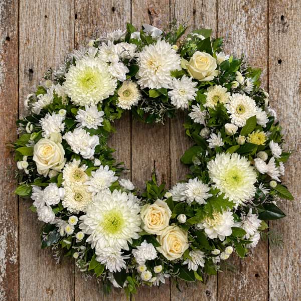 white wreath