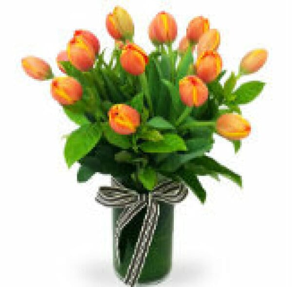 Tulip Vase Orange Classic