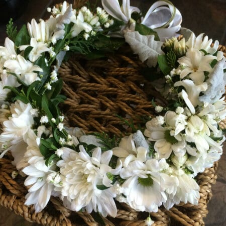 DIAMOND` FLOWER CROWN
