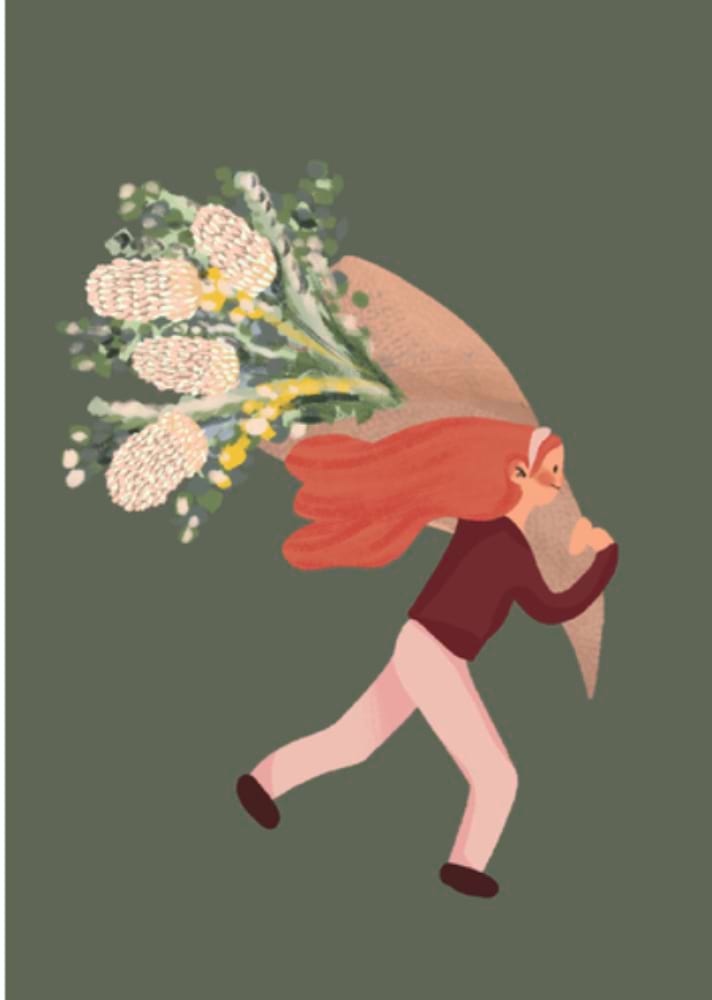 Wildflower bouquet gift card