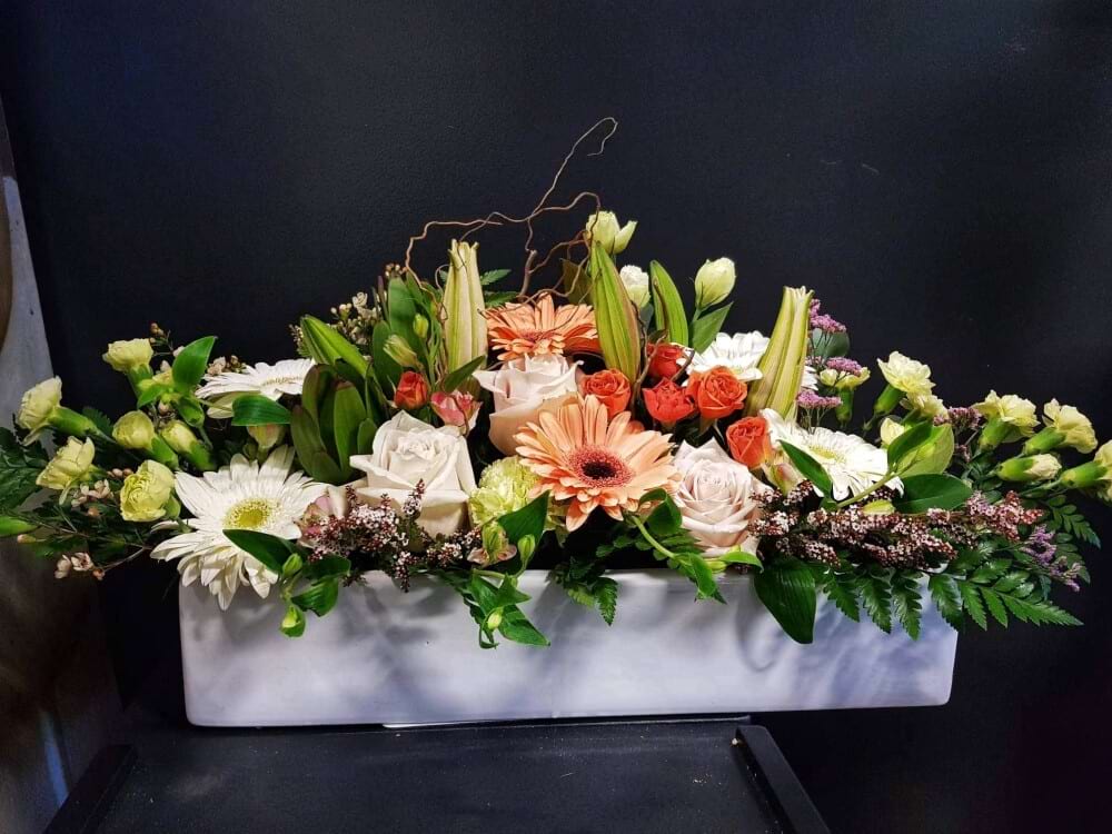 Modern Long & Low Arrangement