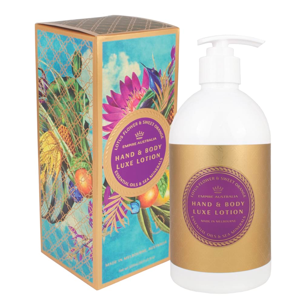 Lotus Flower & Sweet Orange Oil Hand & Body Lotion 500ml