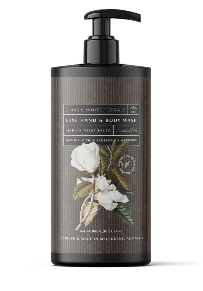 Classic White Florals Hand & Body Wash 500ml